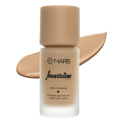 MARS SPF50 PA++++ High Coverage Liquid Foundation | Blemish Free & Blendable Foundation for Makeup (40 ml) (SHADE-07)