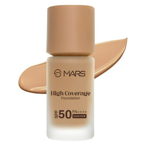 MARS SPF50 PA++++ High Coverage Liquid Foundation | Blemish Free & Blendable Foundation for Makeup (40 ml) (SHADE-07)
