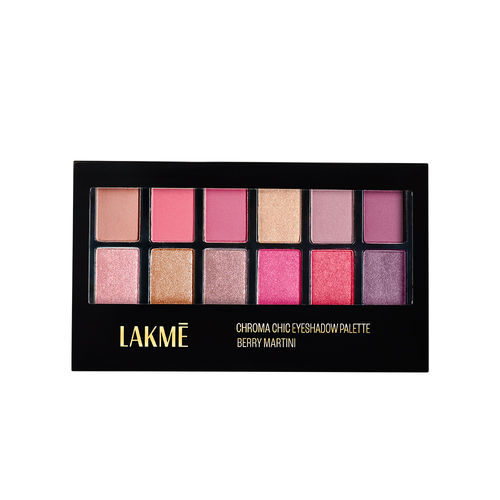 Lakme Showstopper Collection Chroma Chic Eye Shadow Palette|| Berry Martini|| 12 gm