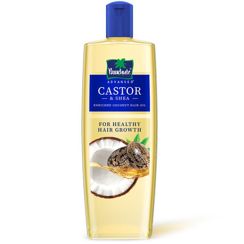 Parachute Advansed Castor & Shea enriched Coconut Hair Oil| Castor Hair Oil| Power of Superfoods| Hair Growth| (300 ml)