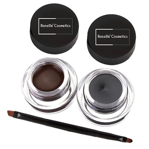 Ronzille Gel Eyeliner Black and Brown Pack of 2
