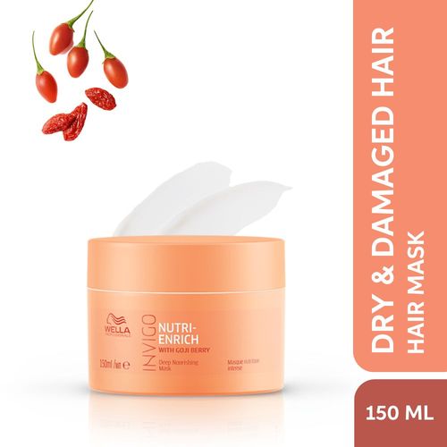 Wella Professionals Invigo Nutri Enrich Hair Mask For Dry, Frizzy & Damaged Hair with Goji Berry - 150 ml