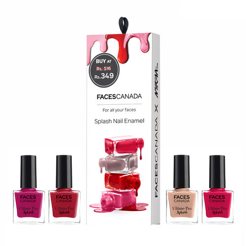 FACES CANADA Pack of 4 Nail Paint Gift Box Combo - 32 ml