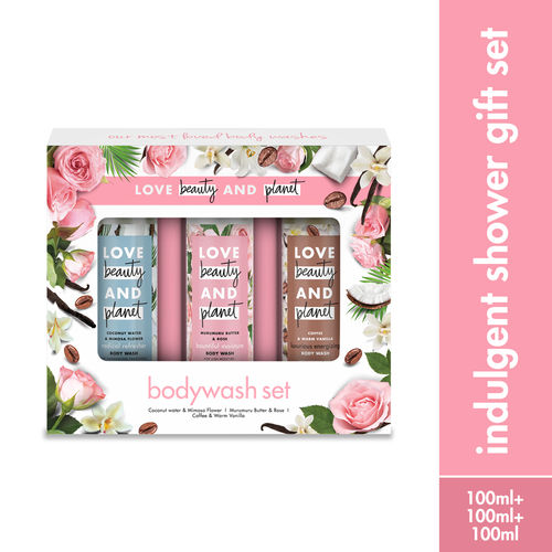 Love Beauty Planet Indulgent bodywash gift set Pack of 3