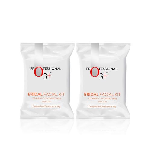 O3+ Bridal Facial Kit Vitamin C Glowing Skin(44g+103g) Pack of 2