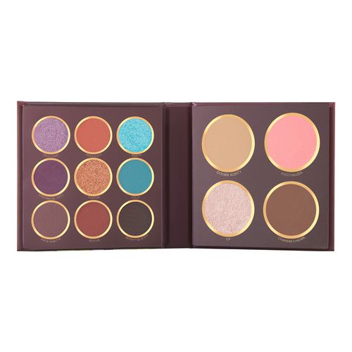 MARS The City Paradise Makeup Kit | Highly Pigmented and Blendable | 9 Eyeshadow Palette with 1 Highlighter, Blusher, Bronzer & Compact Powder each (16 gm) (02-Delhi)