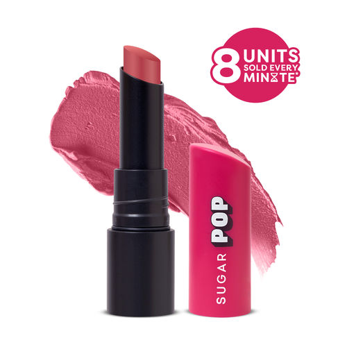 SUGAR POP Ultrastay Transferproof Lipstick 02 Floral Fantasy - 4 gm - Enriched with Vitamin E | Smooth Glide | Waterproof | Longlasting