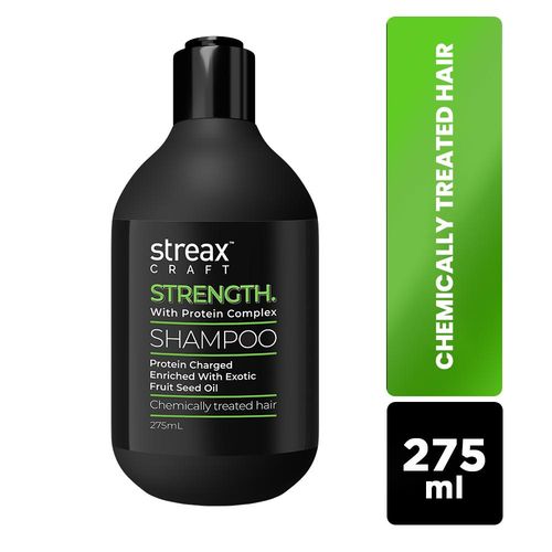 Streax Craft Strength Shampoo, 275 ml for Chemically Treated Hair