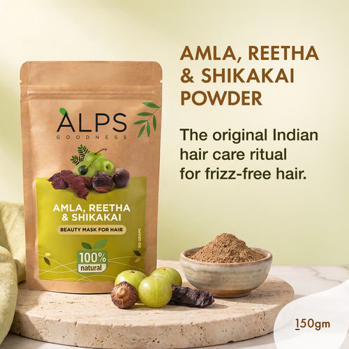 Alps Goodness Amla Reetha & Shikakai Powder 150 gm