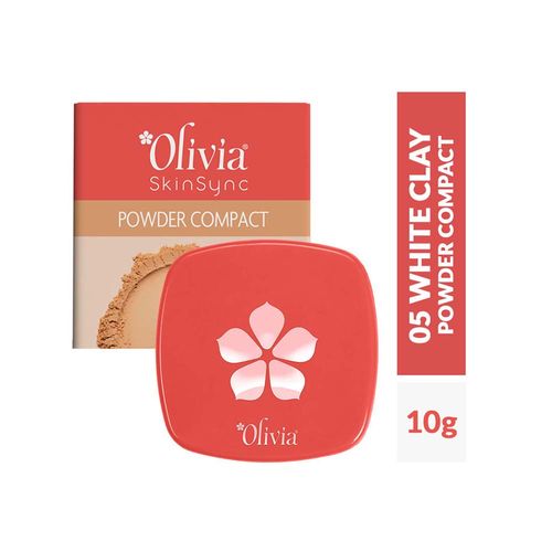 Olivia Skinsync Compact Powder05 White candy 10 gm