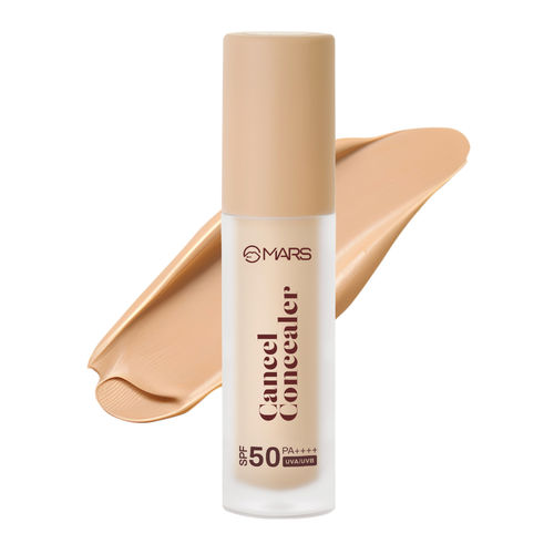 MARS Cancel Concealer for Face Makeup with Radiant Natural Finish | 05-Sandstone | 6 ml | Lightweight | Medium to High Coverage | Long-Lasting & Multi-Purpose | Crease Resistant