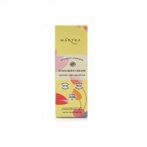 Mantra Herbals Saffron And Calendula Sun Cream (100 ml)