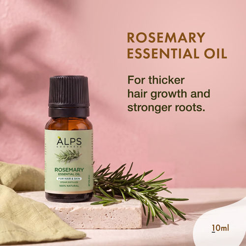 Alps Goodness Pure Essential Oil - Rosemary (10 ml) | Essential oil for Hair & Skin | Paraben Free, Fragnance Free, Mineral Oil Free | Healthy Hair Growth | Fights Acne