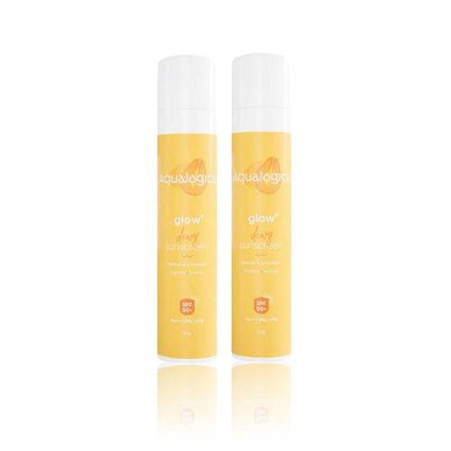 Aqualogica Glow+ Dewy Sunscreen - 50g (Pack of 2)