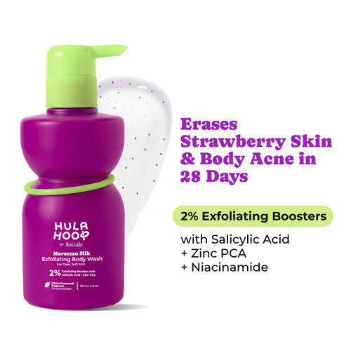 Hula Hoop Exfoliating Body Wash by Foxtale | Exfoliates & Smoothens | 250 ml