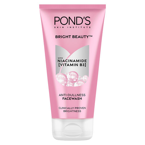 Ponds Bright Beauty Facewash with Niacinamide |For Glass Skin-like Shine | Enriched with Vitamin B3| 150 gm
