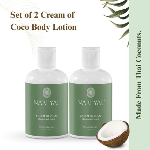 NARI'YAL Set Of 2 Cream Of Coco Body Lotion Infused with Coconut Oil - 200 ml