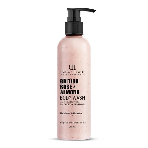 Botanic Hearth British Rose & Almond Body Wash 245 ml