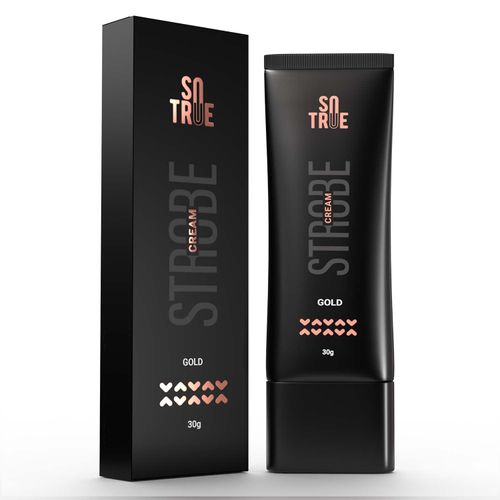 SOTRUE Strobe Cream Gold for Face Radiance, Multipurpose Strobe Cream, Dewy Glazed Instant Glow, Highlighter For Face, Boosts Hydration, For All Skin Types, 30 gm