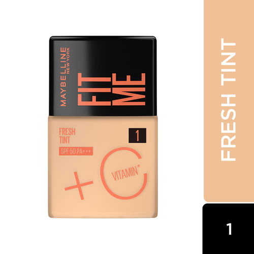 Maybelline New York Fit Me Fresh Tint With SPF 50 & Vitamin C, Shade 01 | Natural Coverage Skin Tint For Daily Use 30 ml