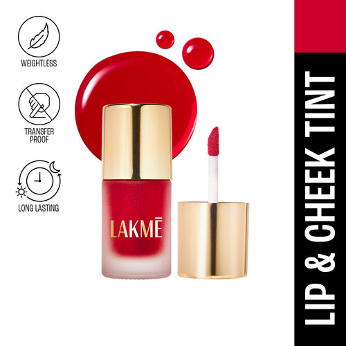 Lakme 9to5 Double Duty Lip & Cheek Water Stain Sunset Kiss - Transfer proof, Easy to Apply, Long Lasting - 9 ml