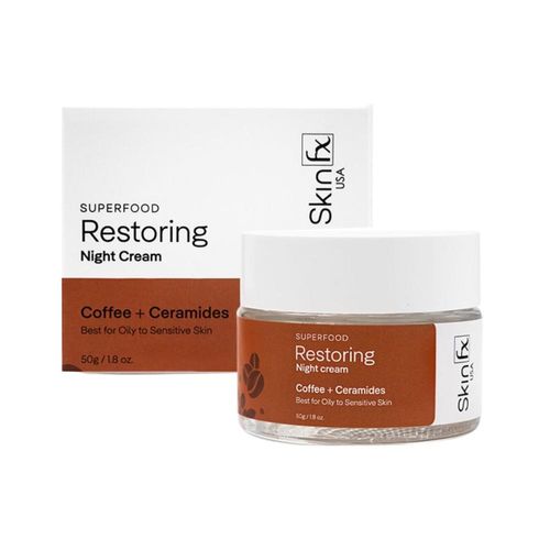 Skin Fx Superfood Restoring Night cream for Glowing Skin, Night Cream for Men & Women, Oily Skin, Best Anti Wrinkle Night Cream, 50 gm