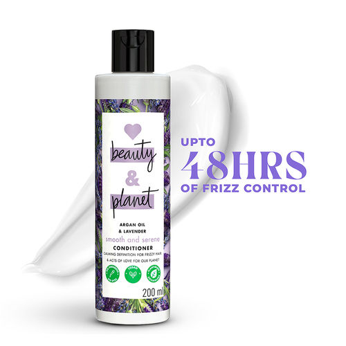 Love Beauty Planet Argan Oil and Lavender Paraben Free Smooth and Serene Conditioner, 200 ml
