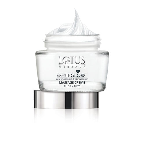 Lotus Herbals Whiteglow Skin Whitening & Brightening Massage Cream, 60 gm