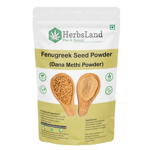 Herbsland Pure Fenugreek (Dana Methi) Powder - Natural Remedy For Hair Fall, Healthy Scalp & Skin Glow | Organic Powder | 100 gm