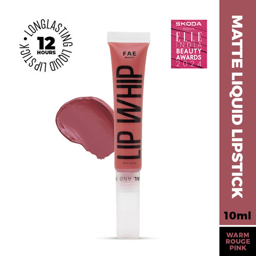 Fae Beauty Lip Whip 12H Matte Liquid Lipstick | Long Wear | Non Drying | Soft Mousse Smudgeproof Formula | Vegan | Enriched with Vitamin E and Cherry Coffee - Edge - 10 ml - 10 ml