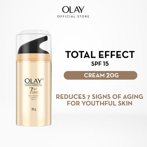 Olay Total Effects 7-In-1 - Anti-Ageing Skin Cream Moisturizer, Normal SPF15, 20 gm