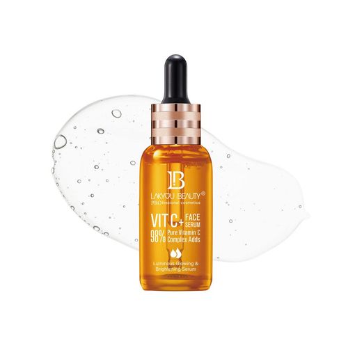 Lakyou Beauty Vitamin C Face Serum - 98% Pure Vitamin C Complex for Luminous Glow, Brightening, Firming & Repairing, 50 ml