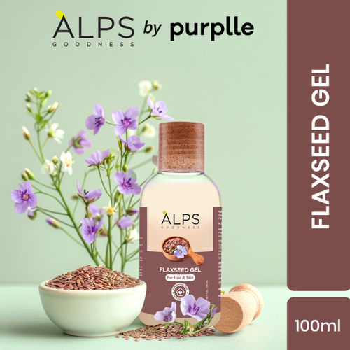 Alps Goodness Flaxseed Gel (100 ml) I For Hair & Skin I Frizz-Control | Smoothening I Moisture Rich I Soft Long Hair