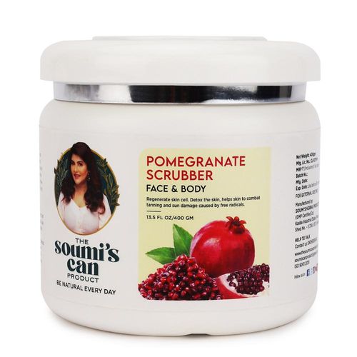 The Soumi'S Can Product Pomegranate Scrubber Face & Body (400 gm)