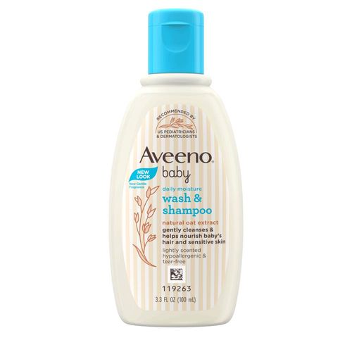Aveeno Baby Daily Moisture Wash & Shampoo 100 ml