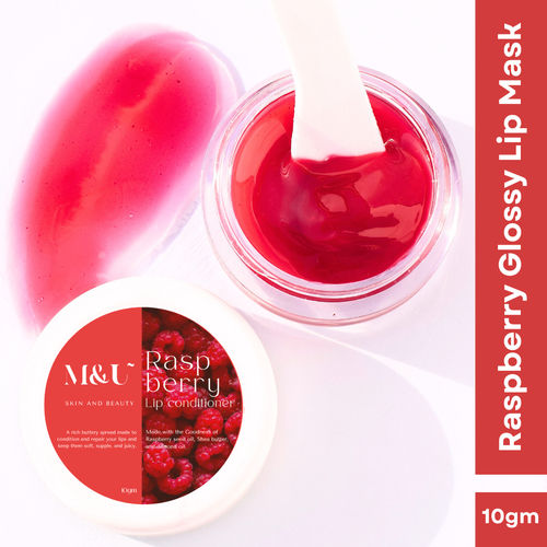 M&U Raspberry lip conditioner For Smooth And Plump Lips 10 gm