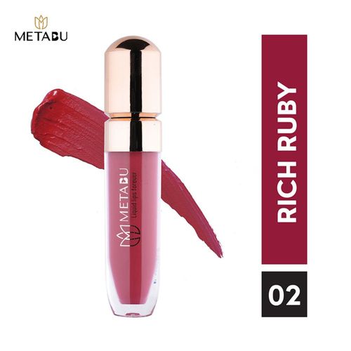 METABU Super Stay Matte Liquid Lipstick 02 Rich Ruby - 4.25 ml
