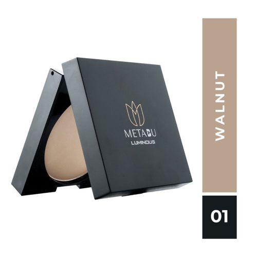 METABU Luminous Long Lasting Compact Powder 01 Walnut - 8 gm