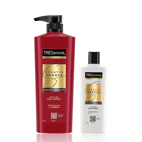 TRESemme Keratin Smooth Duo (Shampoo 580 ml + Conditioner 190 ml)