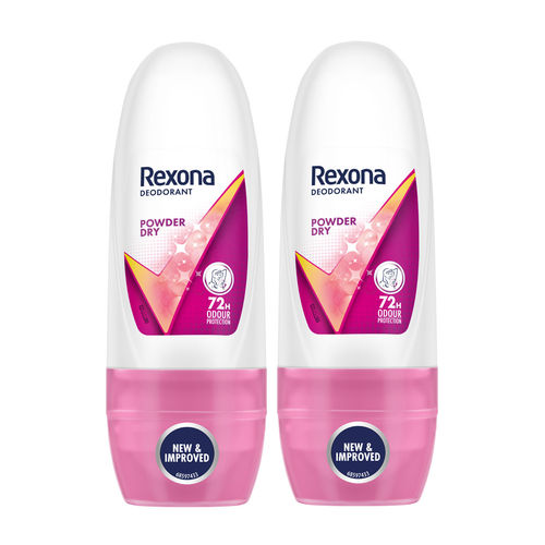 Rexona Women Roll On Powder Dry 25 ml (Pack Of 2)