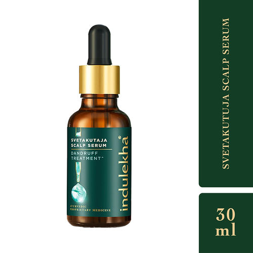 Indulekha Svetakutuja Dandruff Treatment Scalp Serum 30 ml |Ayurvedic serum for dandruff treatment