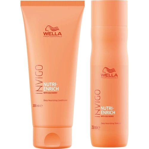 Wella Professionals INVIGO Nutri Enrich Deep Nourishing Mask (For Dry And Damaged Hair) + Wella Professionals INVIGO Nutri Enrich Deep Nourishing Shampoo (For Dry And Damaged Hair) Combo of 2
