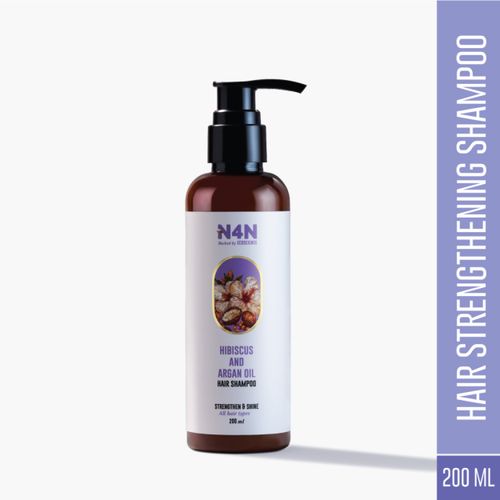 Nature4Nature Hair Shampoo|with Hibiscus & Argan Oil | for Glossy Shiny Hair | Damage Repair & Protection | Cruelty-Free | All Hair Types | 200 ml