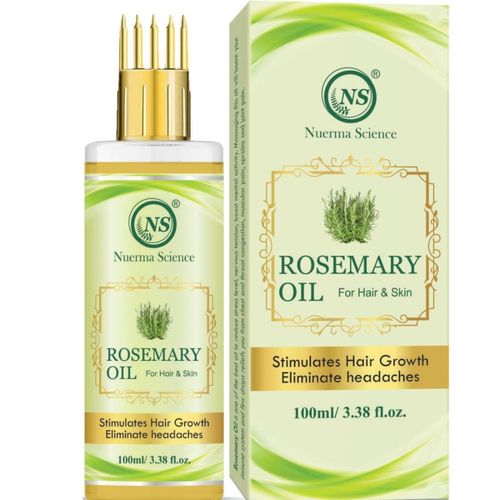 Nuerma Science Rosemary Oil for Anti-Dandruff and Stimulate Hair Growth, Shiner & Heavier, Fuller Hair Hair Oil (100 ml)