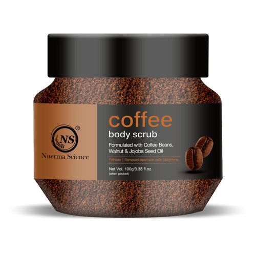 Nuerma Science Exfoliating Coffee Body Scrub with Jojoba Oil for Tan Removal & Spot Less Skin Scrub (100 gm)