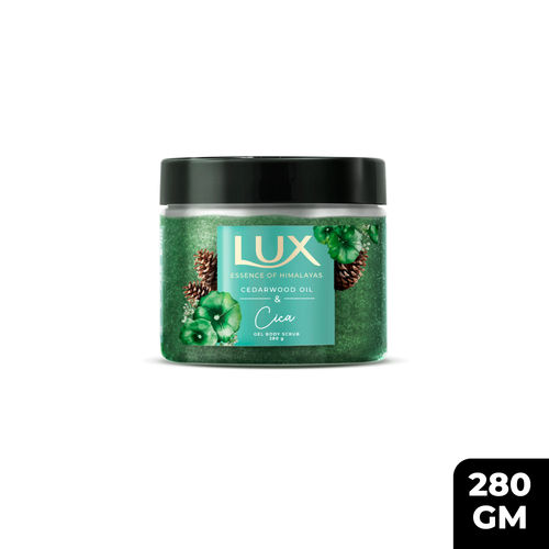 Lux Essence of Himalayas Cedarwood Oil & Cica Gel Body Scrub (280 gm)