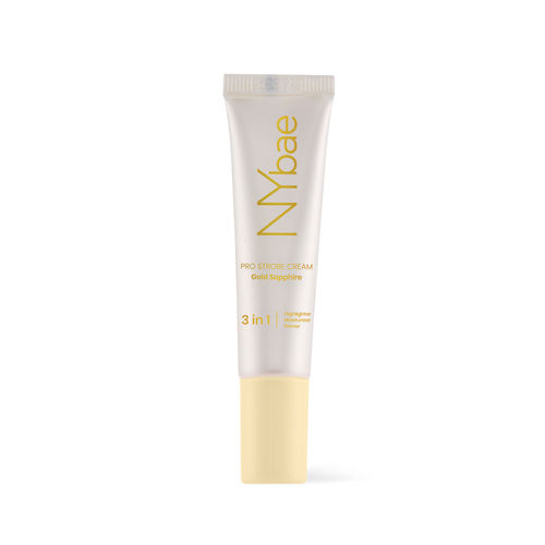NY Bae PRO Strobe Cream - Gold Sapphire (15 gm) | Primer + Highlighter + Moisturizer | Dewy Makeup | Glowing Korean Skin | Best Suited For Normal To Dry Skin