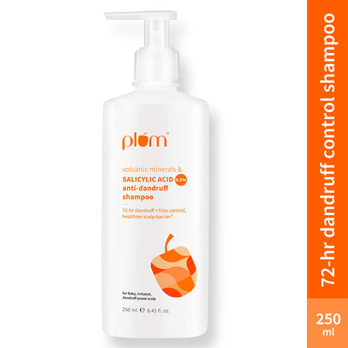 Plum Anti-Dandruff Shampoo with Volcanic Minerals & 0.5% Salicylic Acid | 250 ml