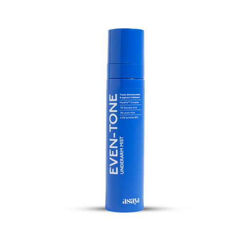 Asaya Even Tone Mist for Dark Underarm | 7% Glycolic Acid Spray with 3% Lactic Acid & MelaMe™ Complex | Helps fade dark underarm patches | Brightens Skin & Exfoliates Underarm | Controls Odour & Fades Darkness | For Women & Men | 100 ml