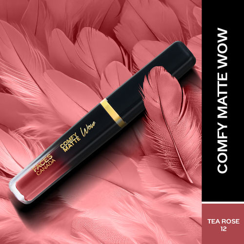 FACES CANADA Comfy Matte Wow Liquid Lipstick Tea Rose 12, 3.8 ml
